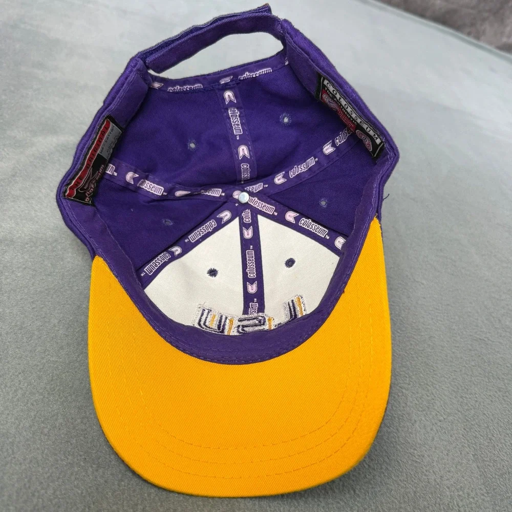 Colosseum LSU Tigers Hat Mens Purple Gold Adjustable Baseball Cap NCAA Football